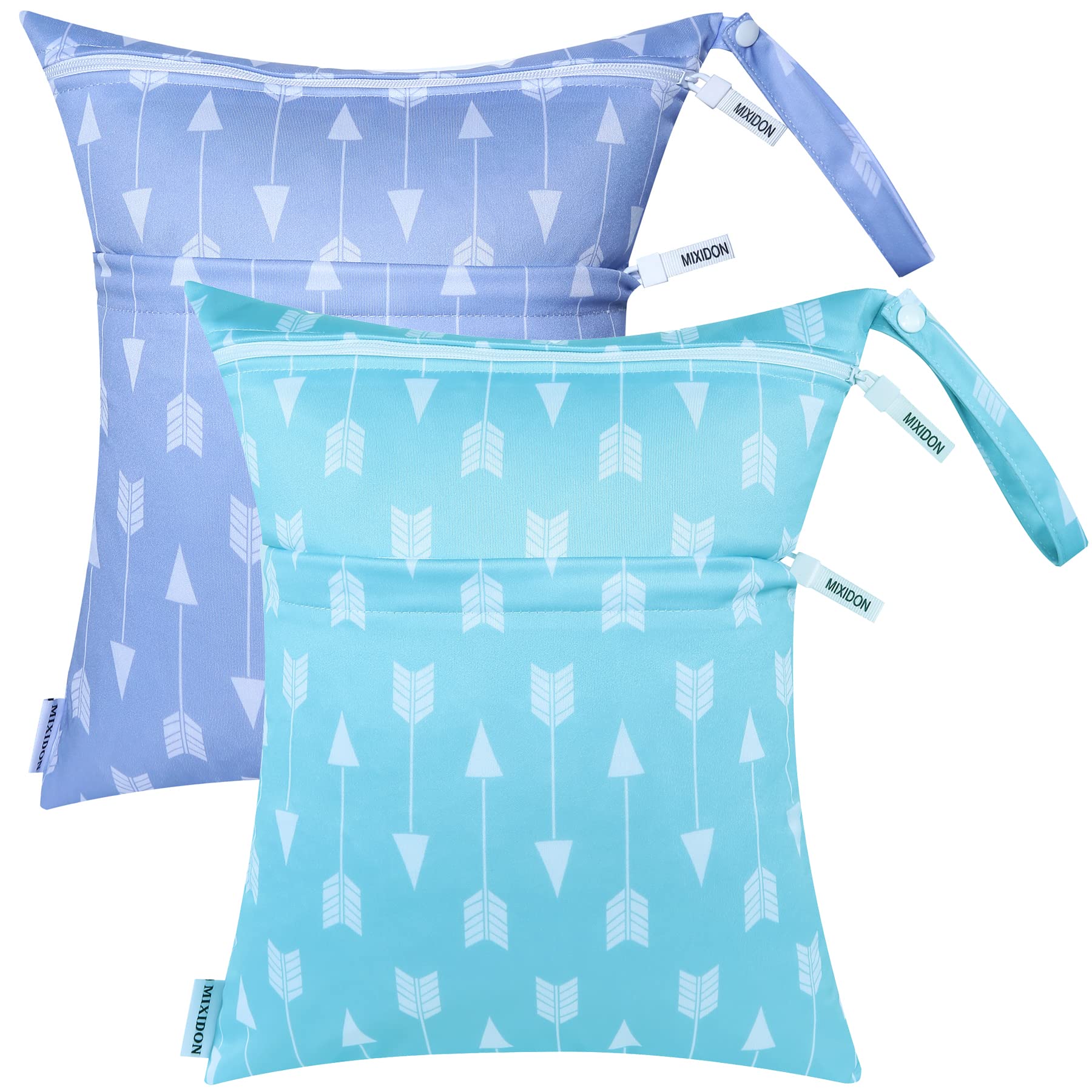 Wetbag Borsa per Pannolini Lavabili Impermeabile con Doppia Cerniera Wet Dry Bag, Viaggi Spiaggia Piscina Gym, Pattern 11