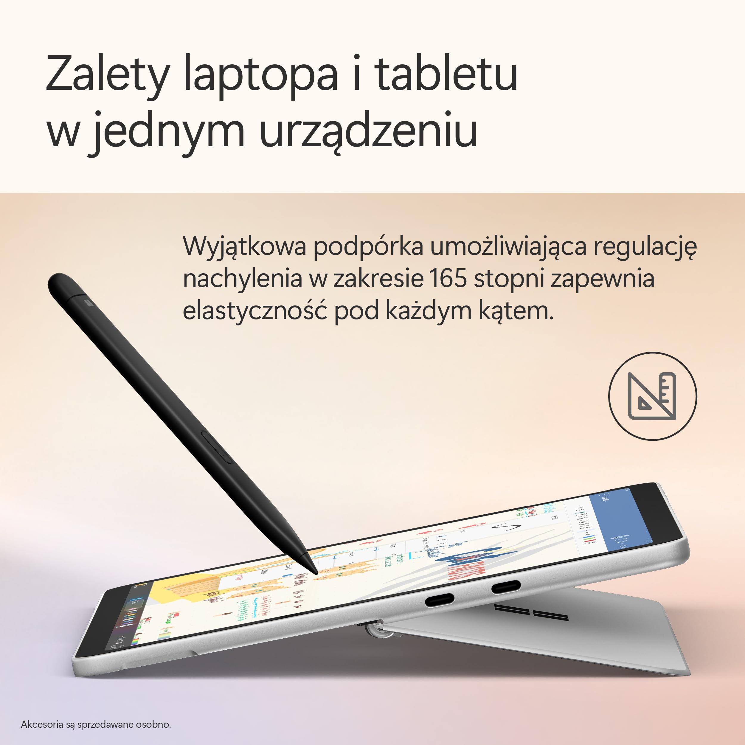 Microsoft Surface Pro | Copilot+ PC | 12-calowy ekran dotykowy LCD | Snapdragon® X Plus | 16 GB pamięci RAM | 256 GB SSD | Najnowszy model, 1. edycja | Platyna