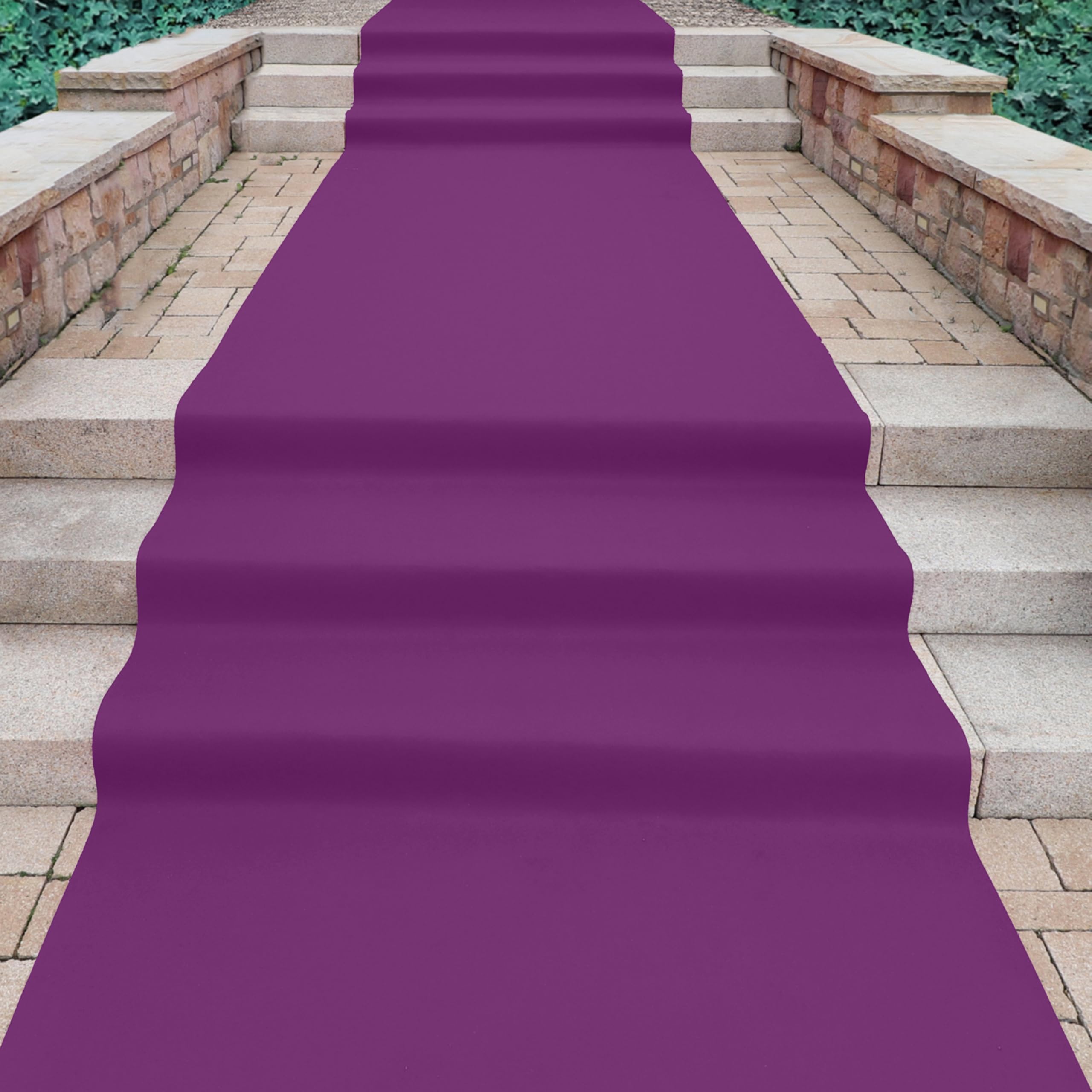 Primaflor Hochzeitsläufer Podium | Magenta | 200x400 cm | 2 mm hoch | B1 CFL-S1 | Nadelvlies Meterware | rutschsicherer Event-Teppich für Trauung, Hochzeit, Empfang & Feier
