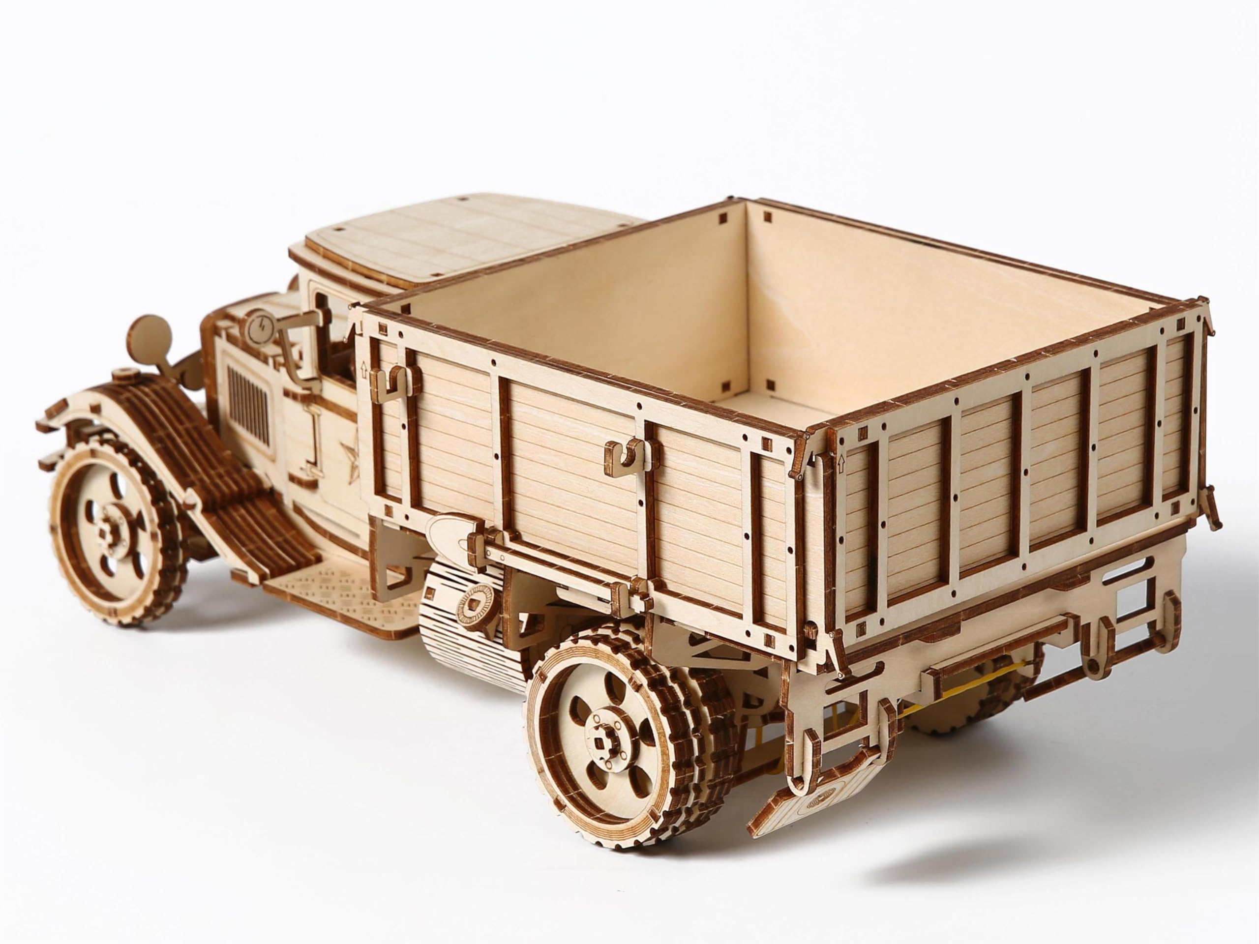 Zestaw drewnianych puzzli 3D dla dorosłych, zestaw do samodzielnego montażu drewnianego modelu ciężarówki 3D, zestaw do samodzielnego montażu zabytkowego samochodu, 264 elementy