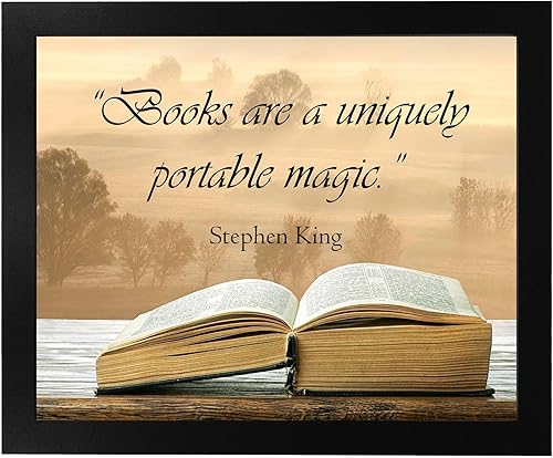 Miniatura 6 de Books Are Magic - Inspirational Wall Decor, Motivational Typographic Wall Art Print Is Great Quotes Book Photo For Living Room Decor, Office Decor,