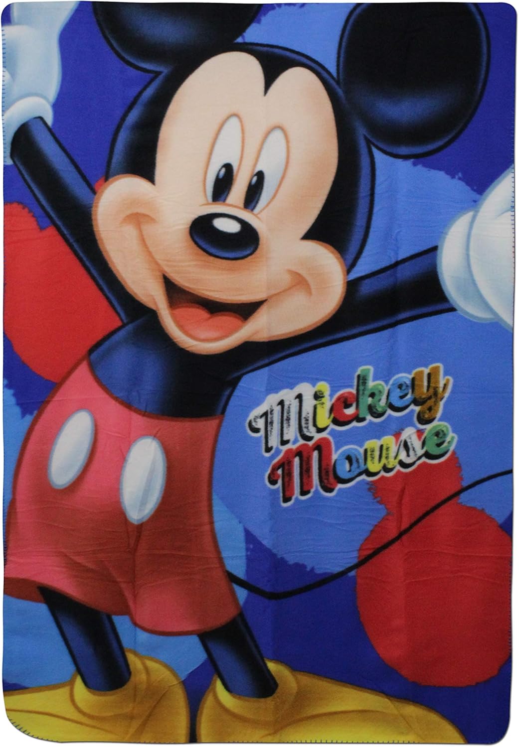 Boys Disney Mickey Mouse Fleece Blanket, Kids Disney Mickey Mouse