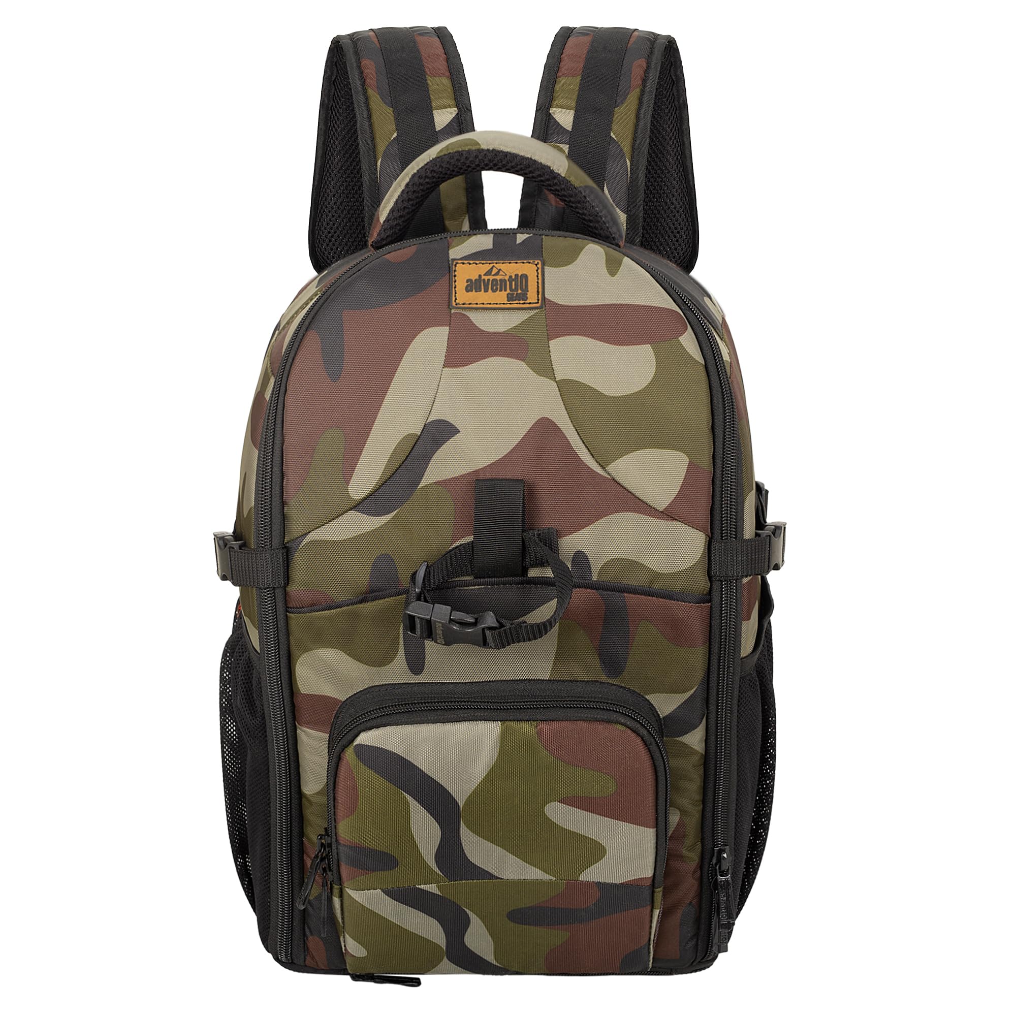 adventiq Pro-Runner 415 DSLR/SLR Camera Backpack with Raincover Camera Bag (Army Print Plain)-picture-35