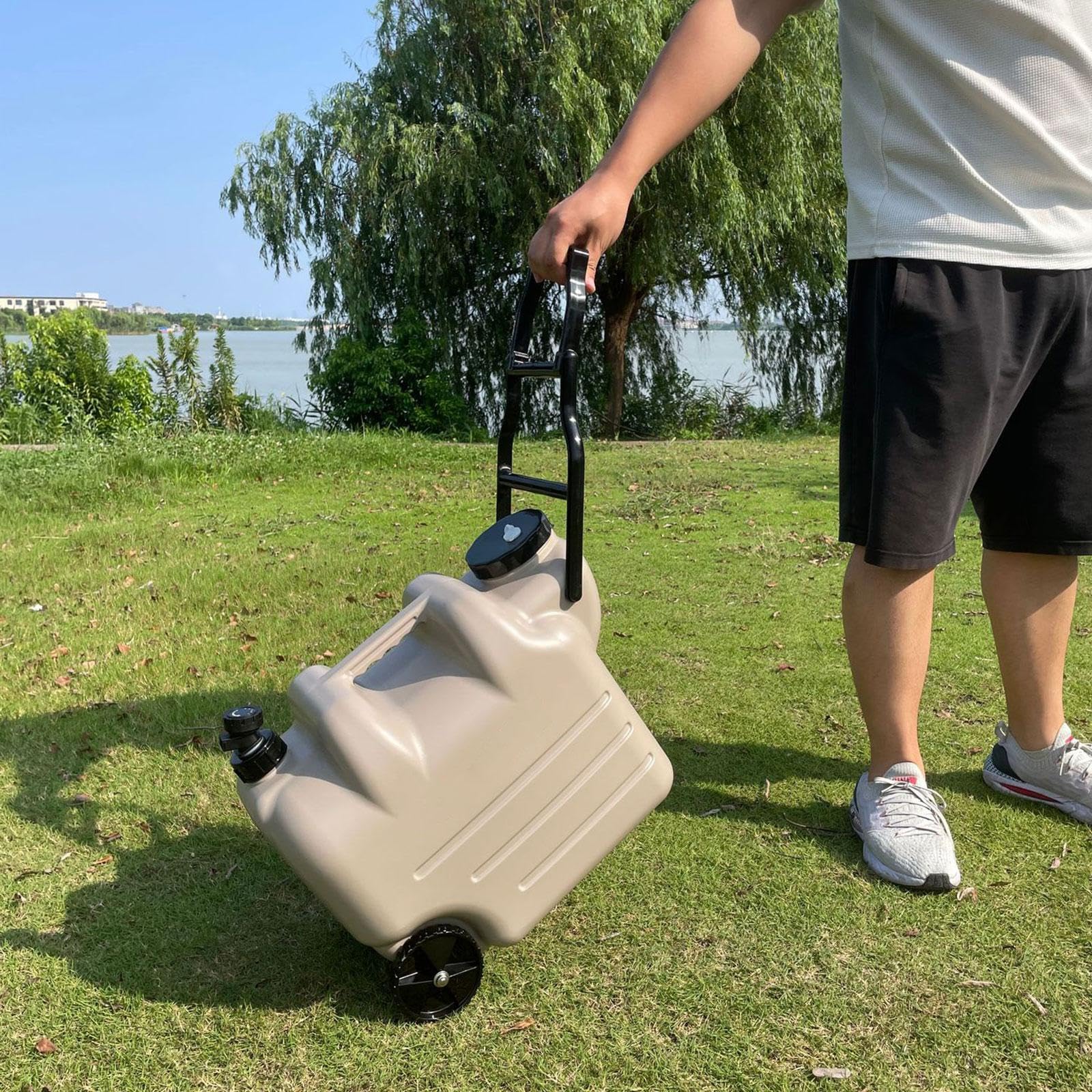 Camping-wasserbehälter mit Großer Öffnung Und Hahn Und Langlebig Vielseitig für Outdoor-aktivitäten Und Freizeit