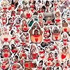 48Pcs-Hentai Stickers Sexy Anime Stickers Uncensored Waifu for Water Bottle Laptop Skateboard Motorcycle Car Bicycle Luggage Trolley - Hentaii Stickers Colorful-11