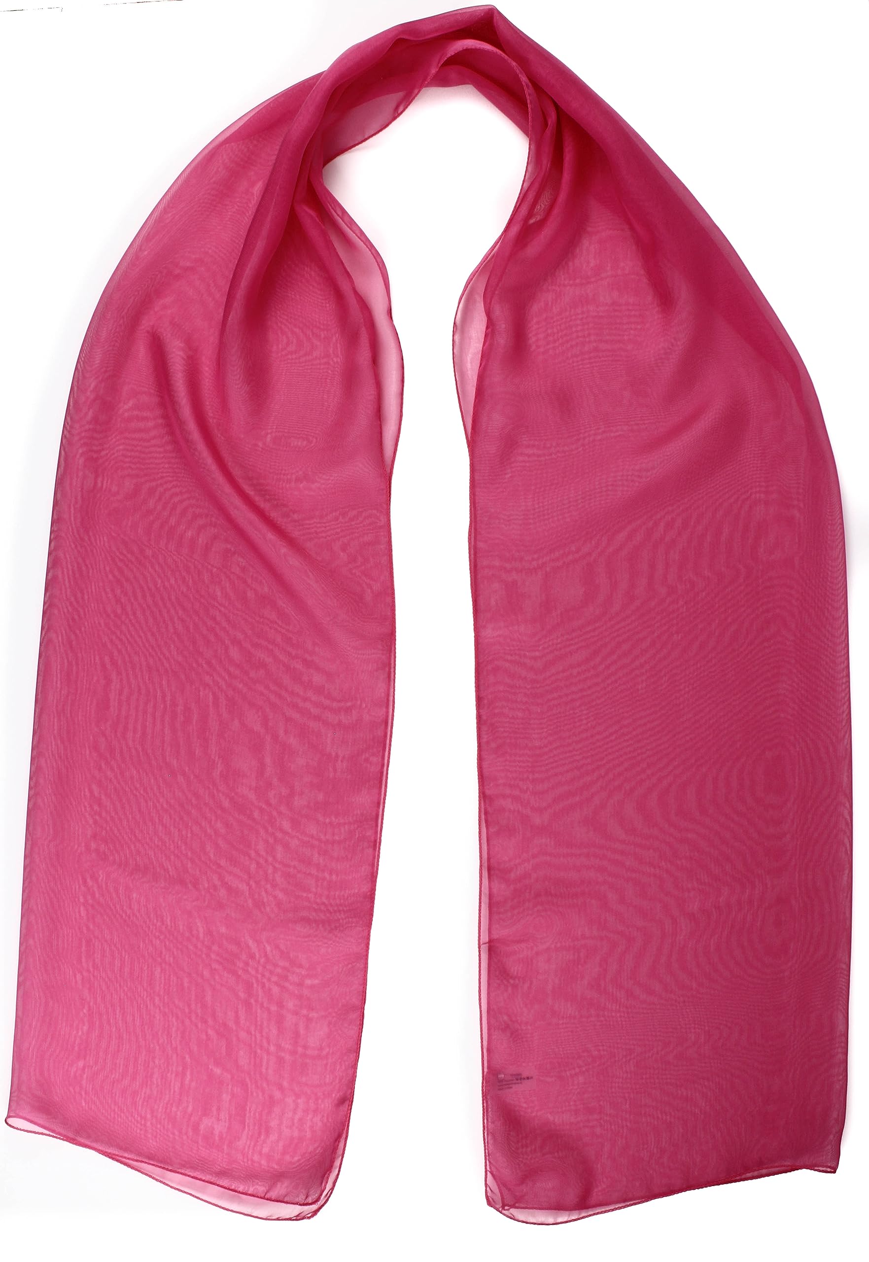 Mytoptrendz Women's Fuchsia Mytoptrendz® Pink Scarf Plain Chiffon Soft Wrap