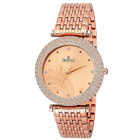 Analogue Copper Dial Women's Watch