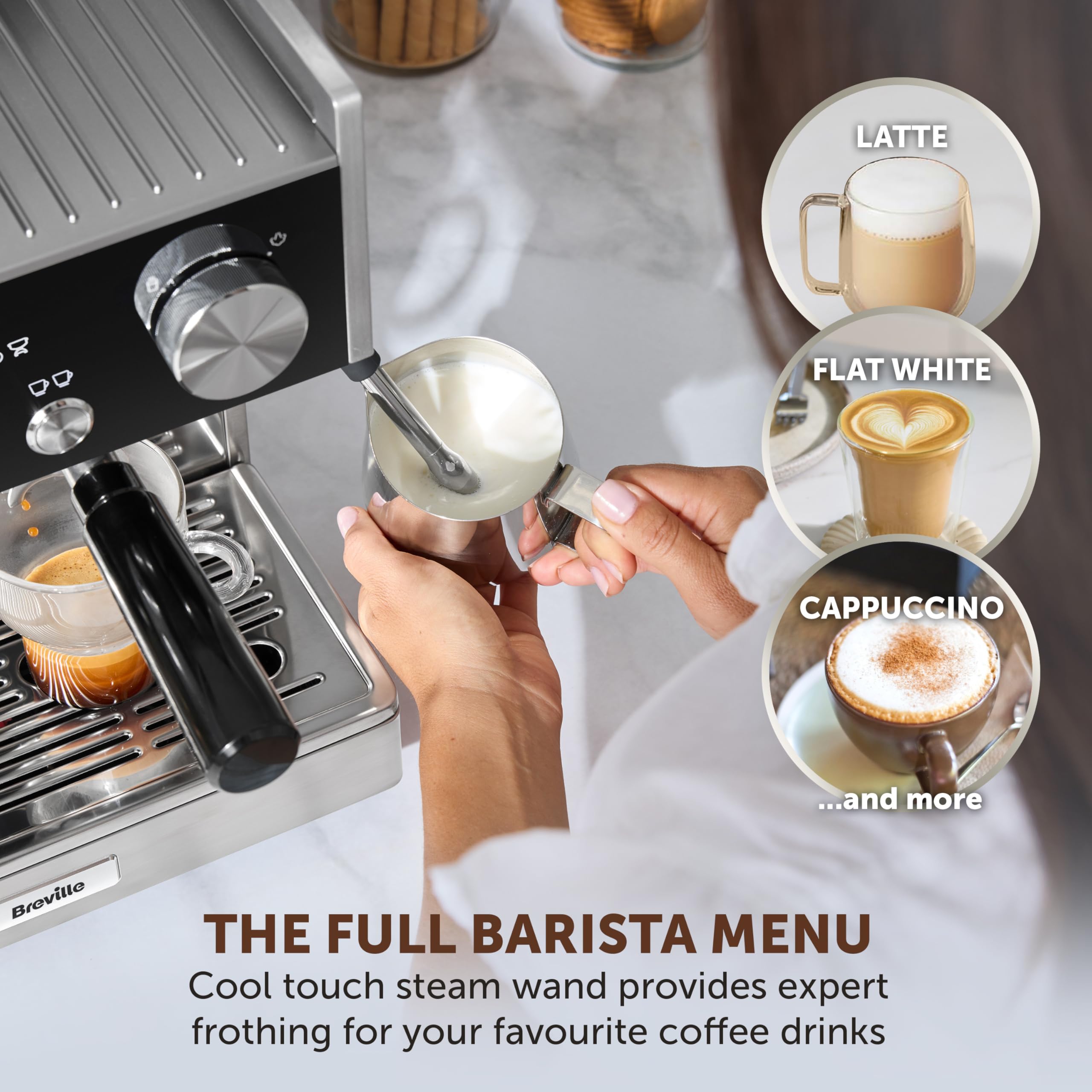 Amazon.co.jp: Breville Barista シグネチャーエスプレッソマシン | 豆