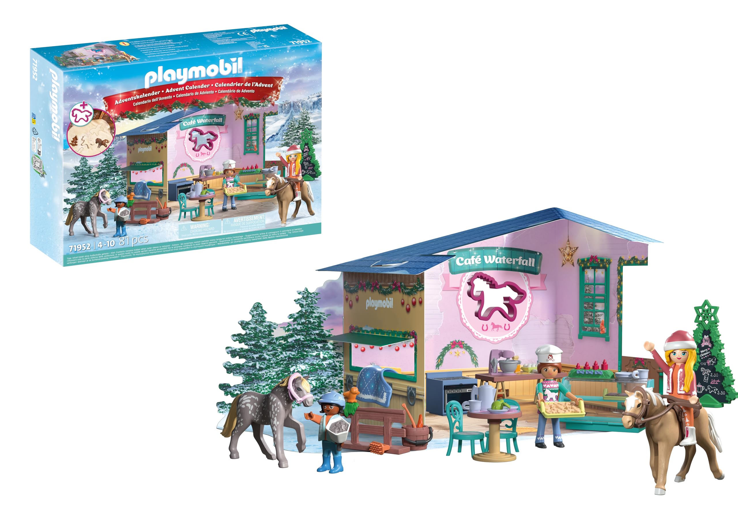 PLAYMOBIL Horses of Waterfall – Weihnachtsbacken im Reitcafé Adventskalender