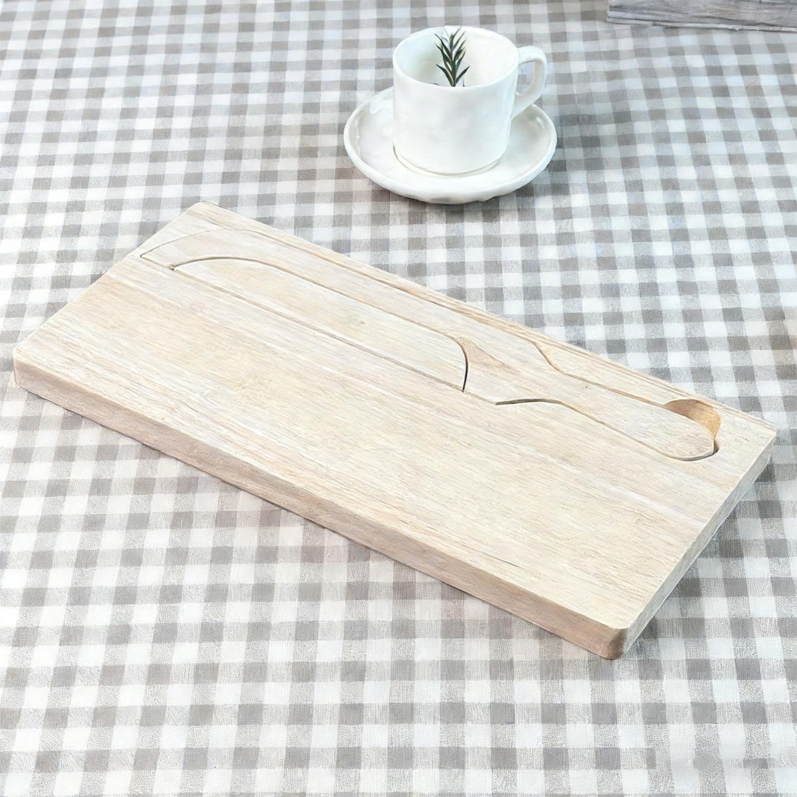 Tabla De Cortar Pan Con Cortador En Acero Inoxidable Con