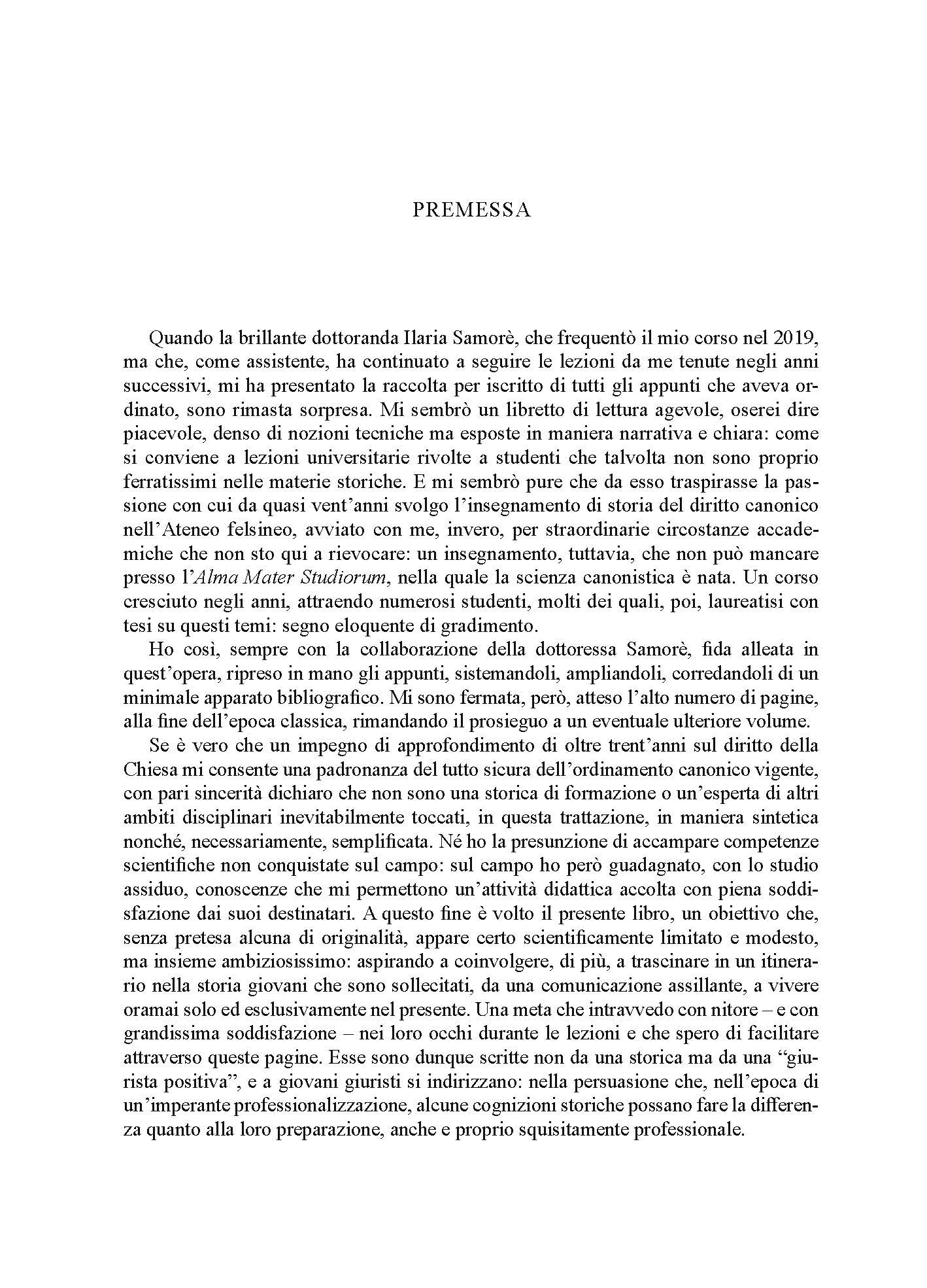 Il diritto nella storia della Chiesa. Lezioni