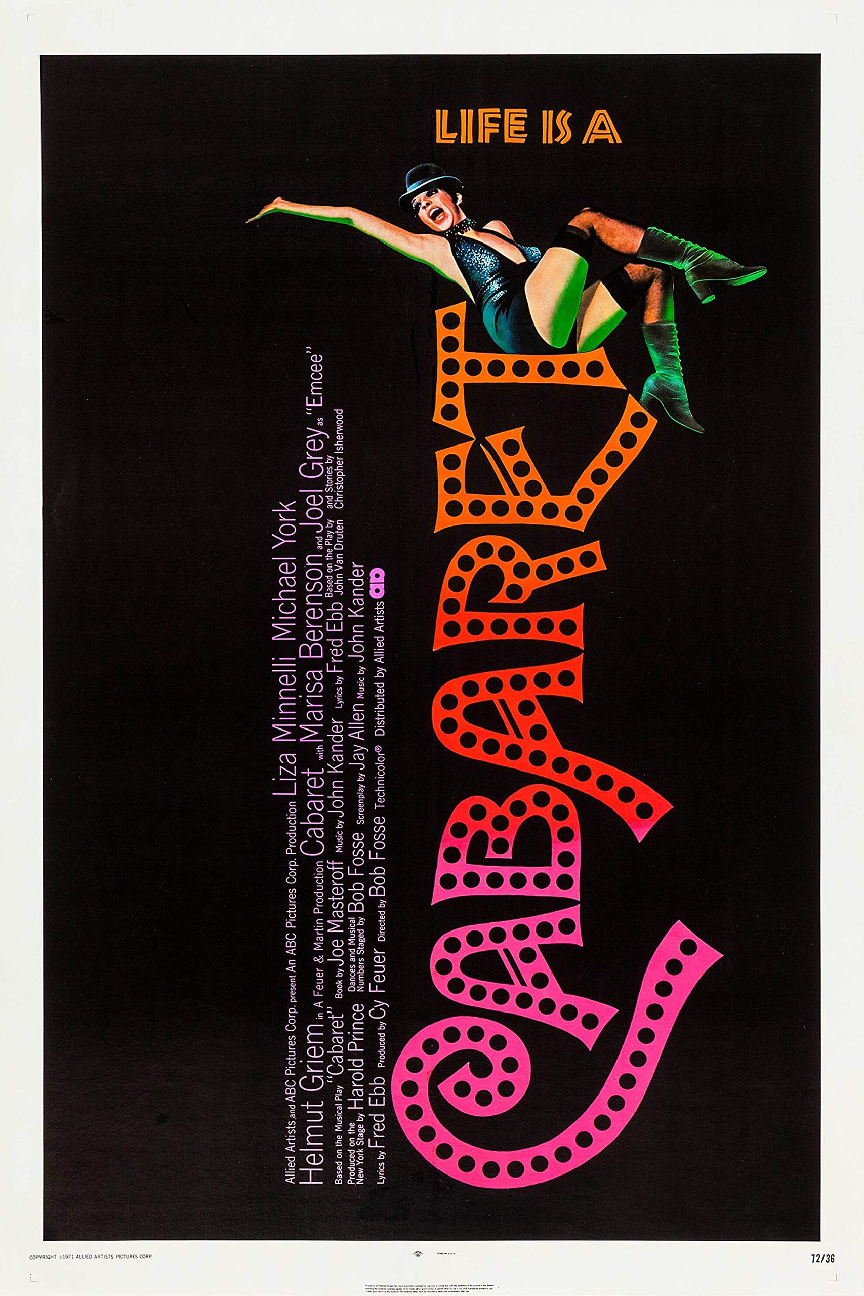 Cabaret (1972) Classic Musical Movie Poster Art Glossy Poster (A4 210 × 297 mm)