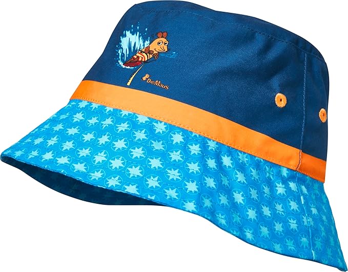 Playshoes Jungen UV-Schutz Fischerhut Dino Allover Bademütze 55cm