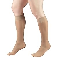 Vista 6 de Truform 1763, medias de compresión, finas, hasta la rodilla, 8–15 mmhg., 1763BG-M, M, Beige, 1, 1