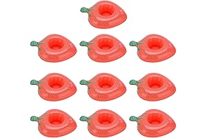 Strawberry Float Coasters - Inflatable and Bright Fun!