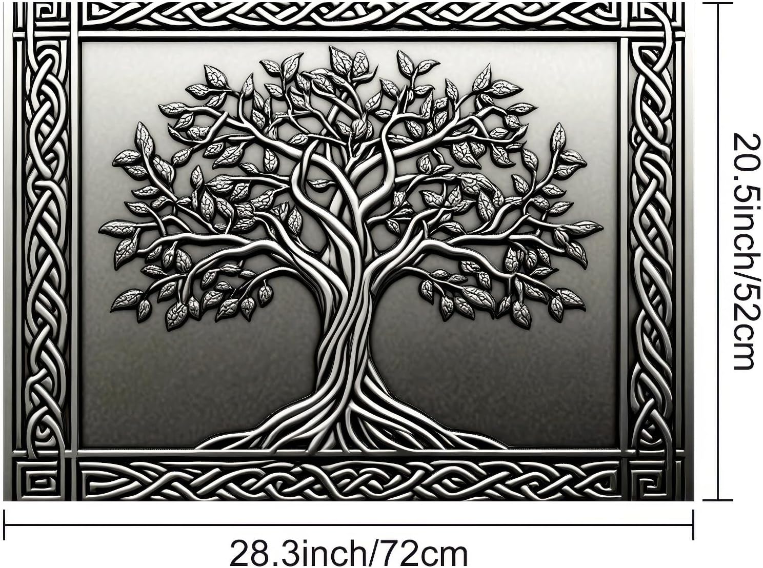 HOMETITUTE Tree Stove Top Covers Pad 28 x 20 inches Silver Tree of Life Kitchen Decorations Dish Drying Mat Coffee Bar Mats Kitchen Decor Absorbent Pad Fit Coffee Maker Machine Dish Drying