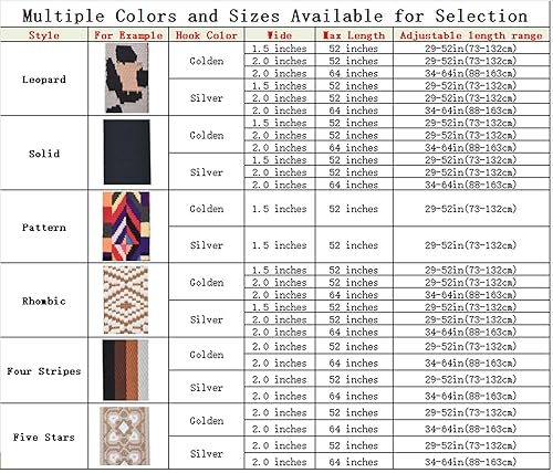 Miniatura 7 de Correa de repuesto para bolso, correa de hombro ancha ajustable, múltiples estilos de correas de bolso de lona para mensajero