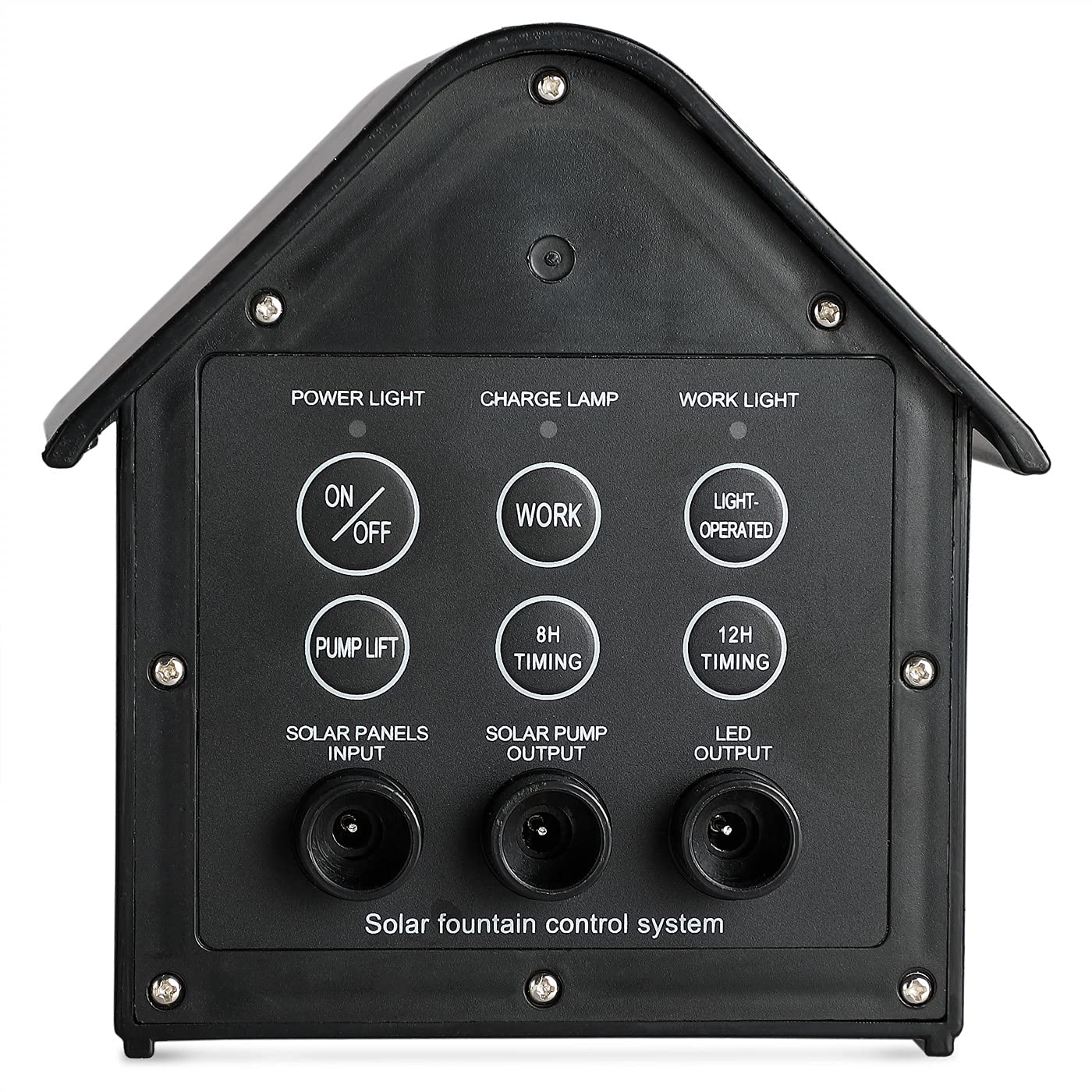 Monzana Bomba Solar LED para Estanque de Jardín Fuente Multicolor Panel Solar Temporizador Control Remoto