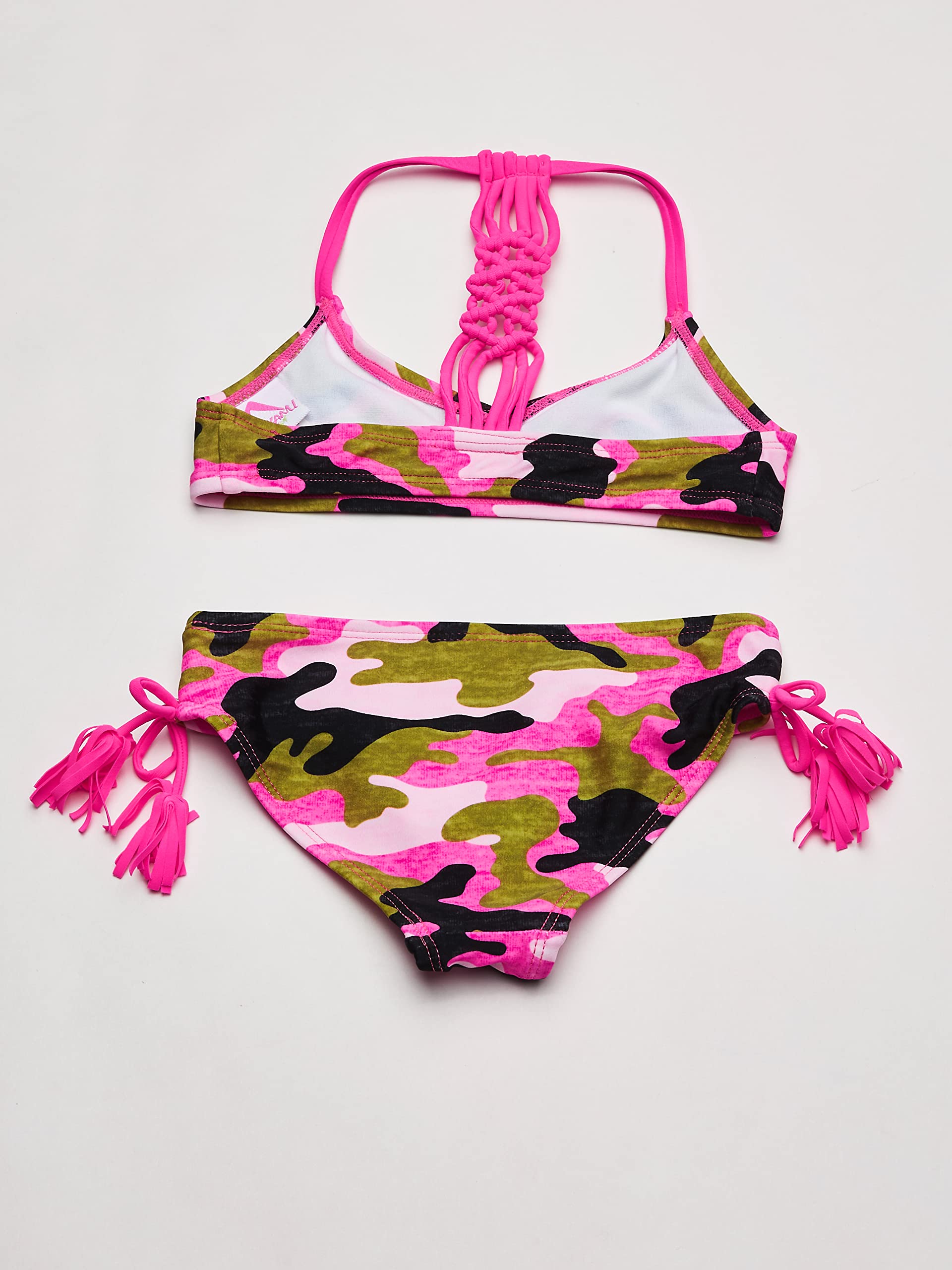 Kanu Surf Girls' Willow V-Neck Bikini Beach Sport 2-Piece Swimsuit
