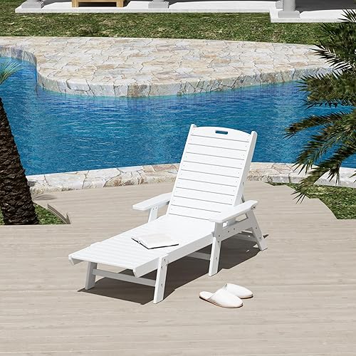 Miniatura 23 de WestinTrends Malibu Poly - Tumbona reclinable azul marino