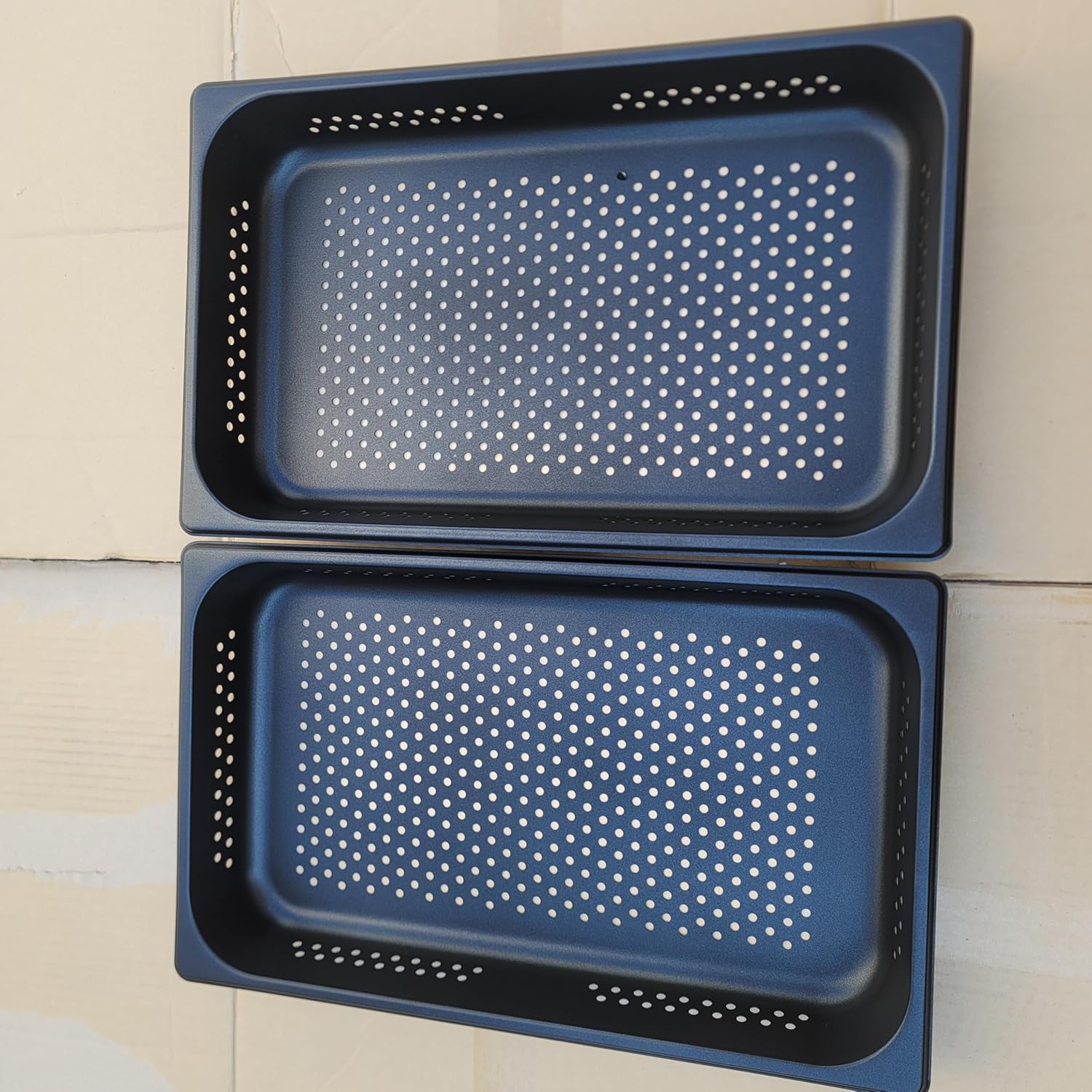 Pack of 5 Nonstick Pan Convection Deck Oven with Drain Support Bongard Use 2-inch