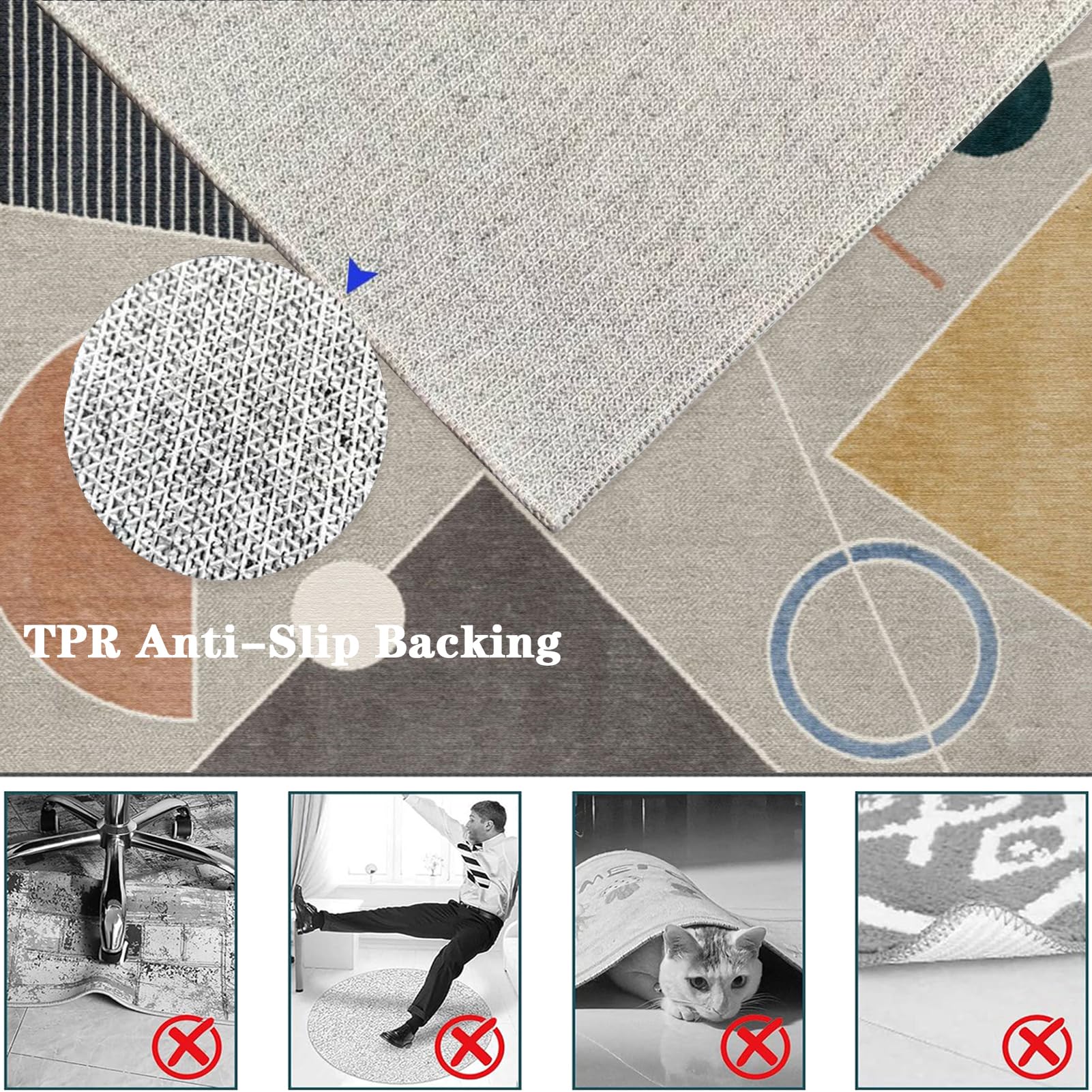 Bürostuhl Teppich Unterlage | Computerstuhl Teppiche | Gaming Teppich für Stuhl | Bodenschutzmatte für Hartböden und Teppich | 80 x 160 cm Bürostuhl Matte | rutschfest Bürostuhlunterlage
