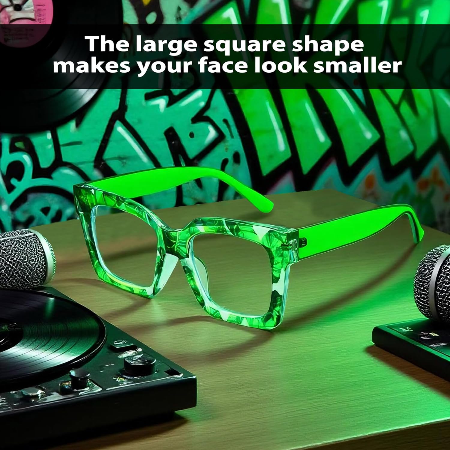 Cyxus Oversized Blue Light Glasses for Women Stylish Computer Glasses Reduce Eye Strain Anti-Migraine for Working, Shopping - Image 3