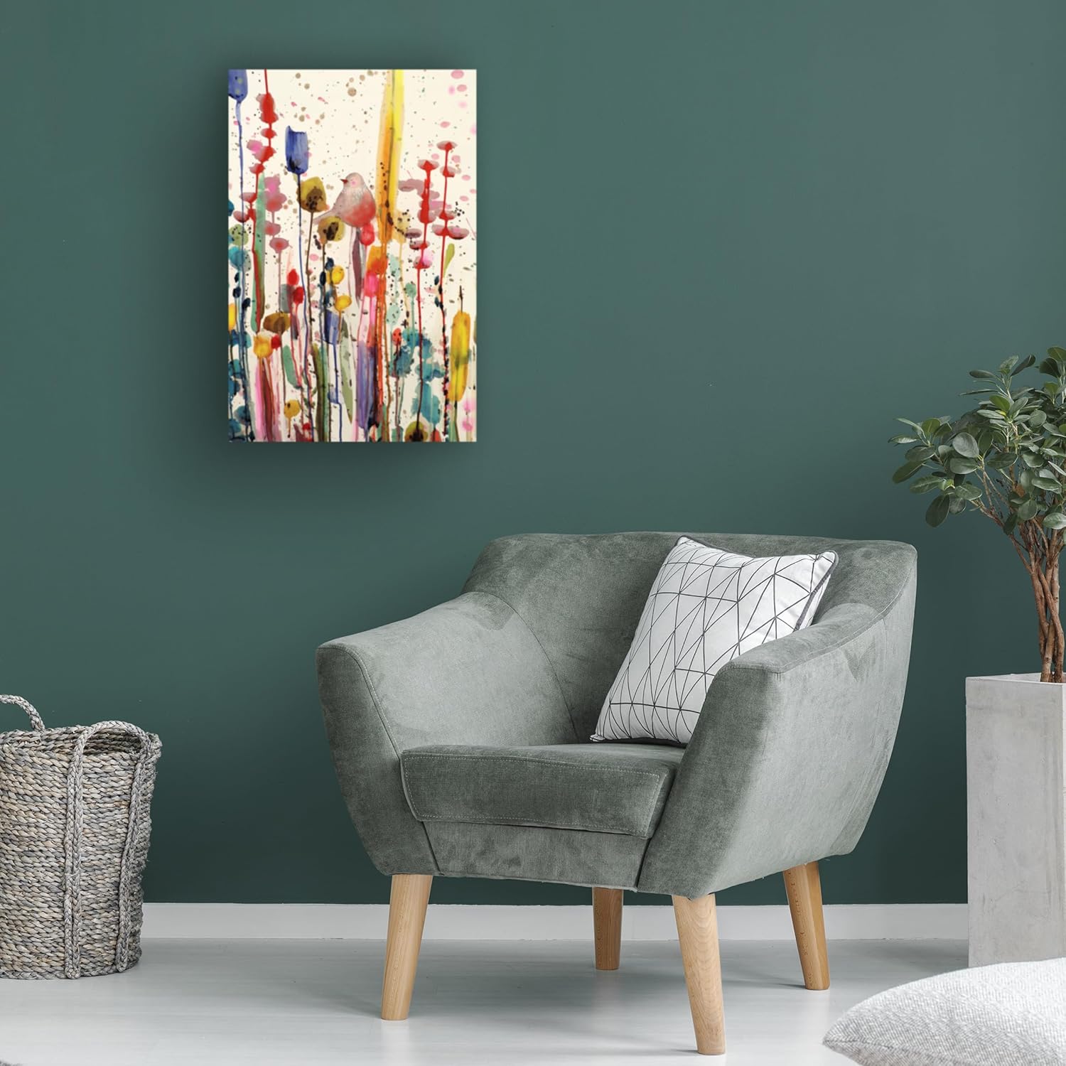 Wrapped Canvas Wall Art - Sylvie Demers 'Ce Doux Matin' Wall Art for Living Room, Bedroom, or Office Décor - 16x24