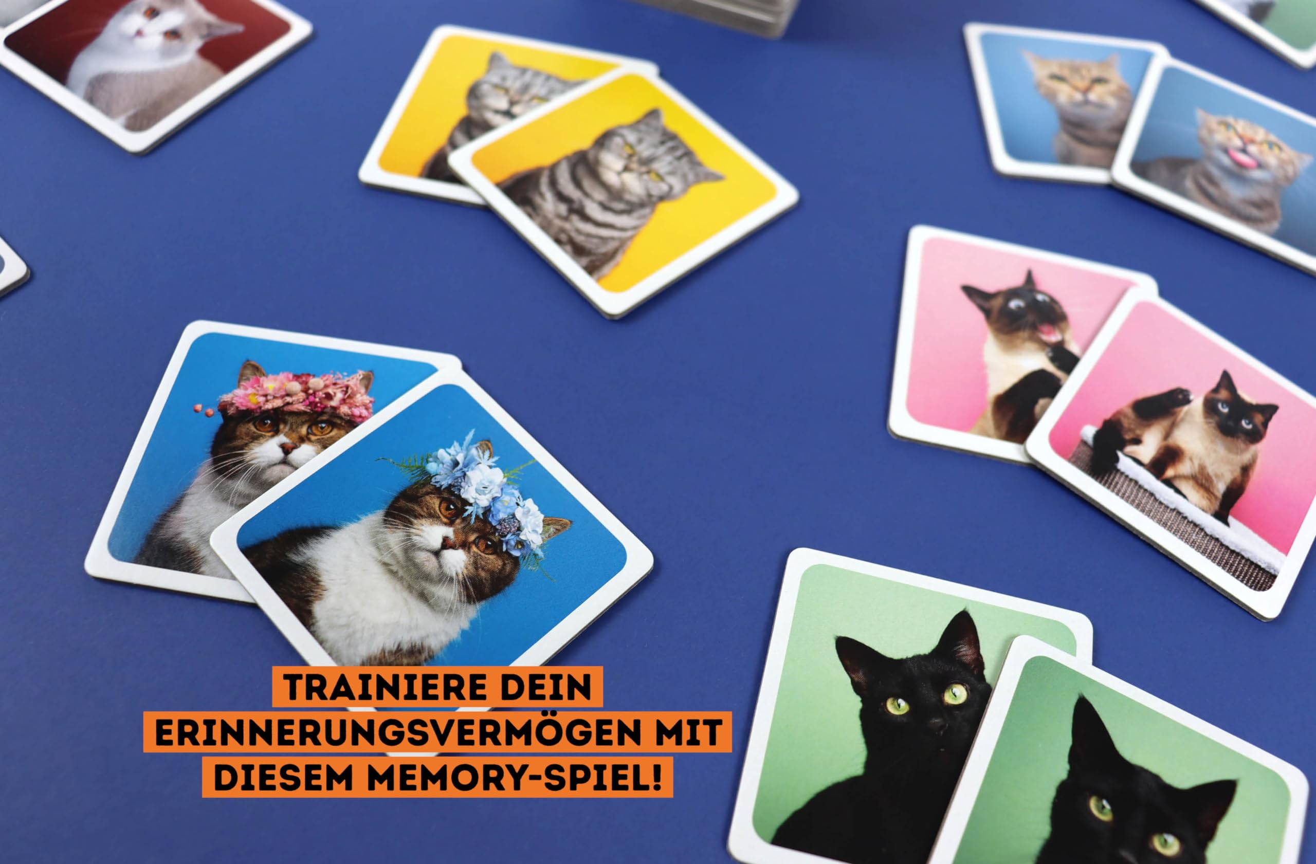 Memo-Spiel: Crazy cats!: Mit 60 lustigen Katzen-Motiven von süß bis grumpy für Katzenfans von 6-99 Jahren