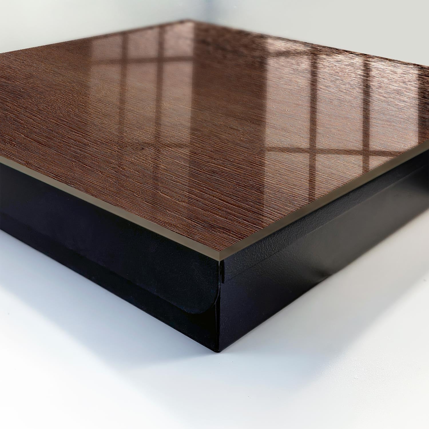 Cassetta portachiavi 30x30 cm Legno marrone Porta Sinistra Nero | Appendiabiti | Bacheca | Vetrinetta | Nicchia | Casellario | Armadio | Gancio | Quadro | Mobiletto | Contenitore | Supporto