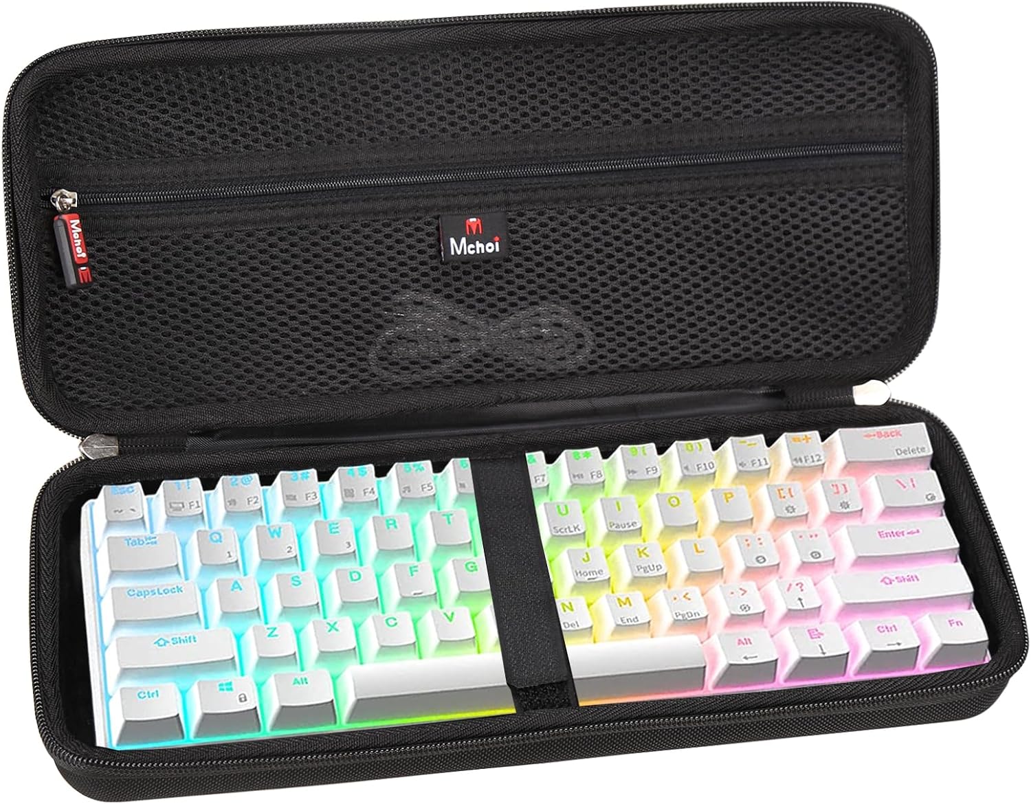Mchoi Mechanical Keyboard Case Suitable for 60% 65% Wired/Wireless Bluetooth Mechanical Gaming Keyboard, Case Only - Image 2