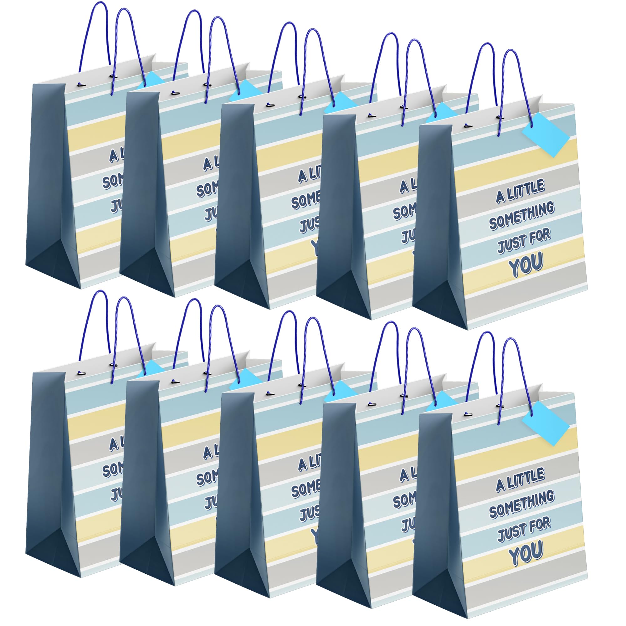 Haathka Homes Paper Gift Bags with Thank You Cards- for Return Gift bags, Shopping bag or Cover for Return Gifts for Birthdays,Weddings - Multipack (Medium- Little Something, Pack of 50)