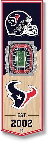 Miniatura 10 de YouTheFan NFL Banner de Estadio 3D - 6x19 pulgadas