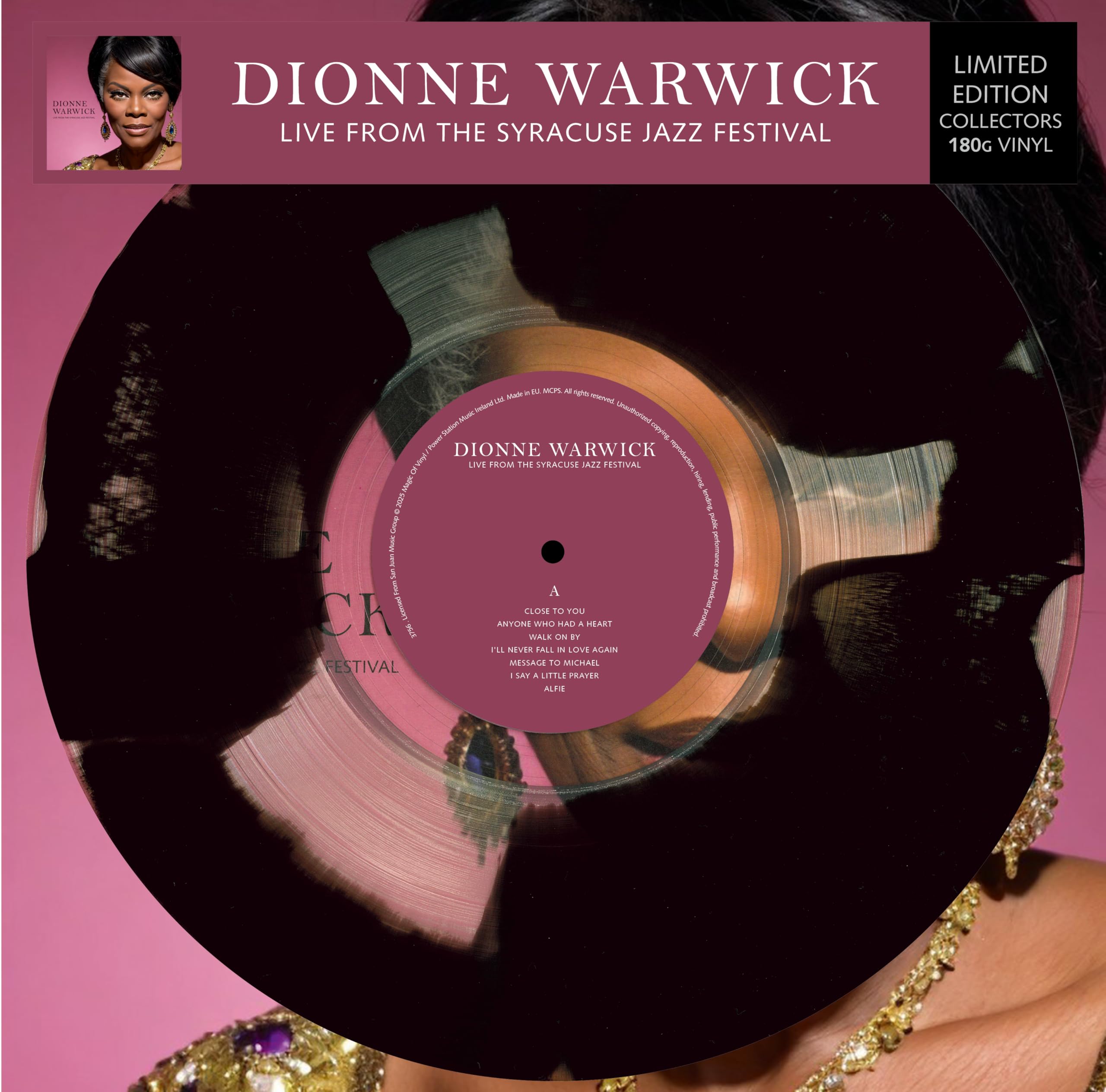 Dionne Warwick Live From The Syracuse Jazz Festival (colour In Colour Vinyl) LP