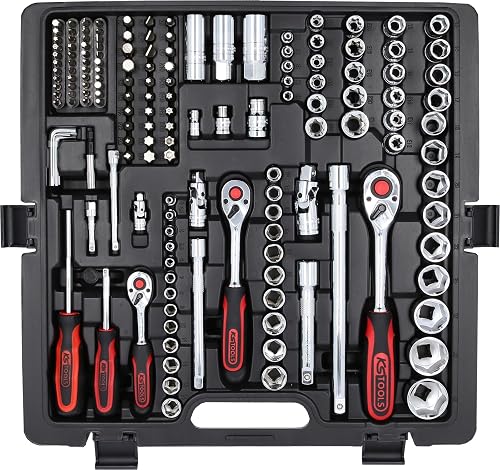 KS Tools 918.0216 Coffret douilles 1/4-3/8-1/2 - Malette outils 216 pcs - 5
