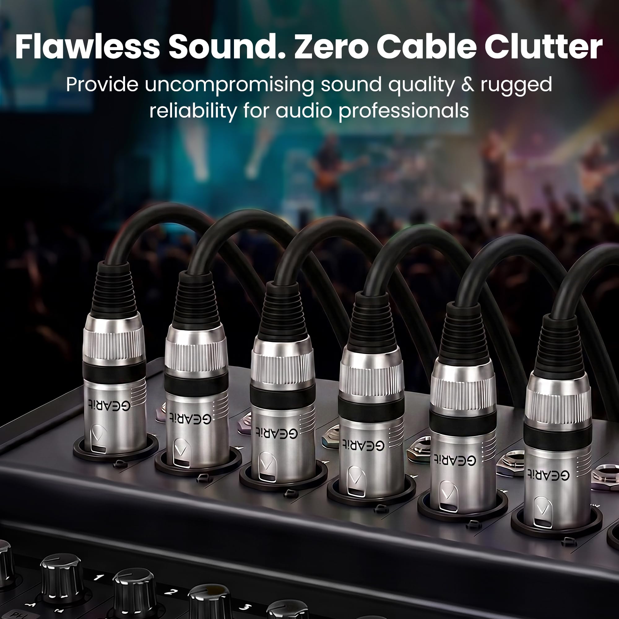 GearIT Cable de micrófono XLR a XLR (150 pies, 1 paquete) XLR macho a hembra Cable de micrófono de 3 pines equilibrado blindado XLR para mezclador de micrófono, 150 pies, 1 paquete