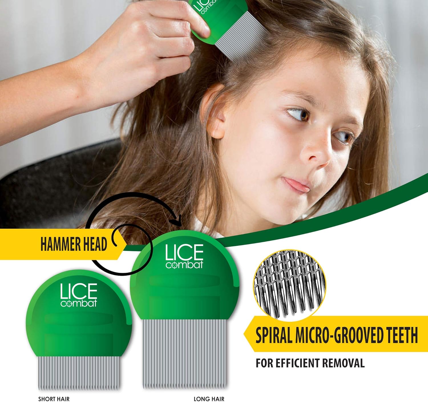 Buy Lice Treatment Shampoo & Two Combs Helps Cure Lice, Super Lice