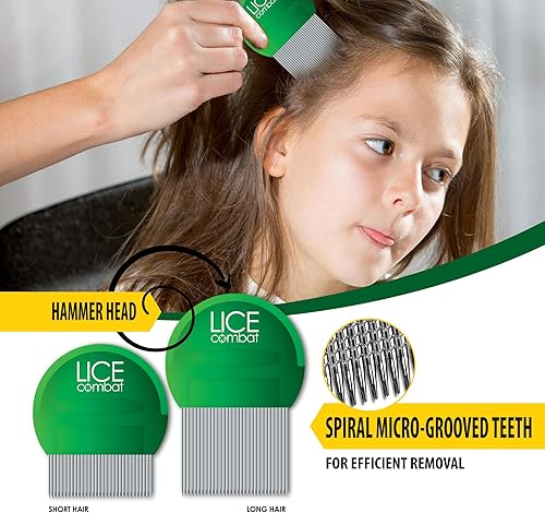 Miniatura 3 de Tratamiento de piojos  Champú y dos peines  Ayuda a curar piojos, súper piojos y liendres  Repele y previene  Sin pesticidas  100% natural  Árbol de