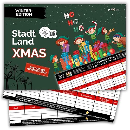 Stadt Land Weihnachten by snaPmee - Xmas Edition als Ratespiel