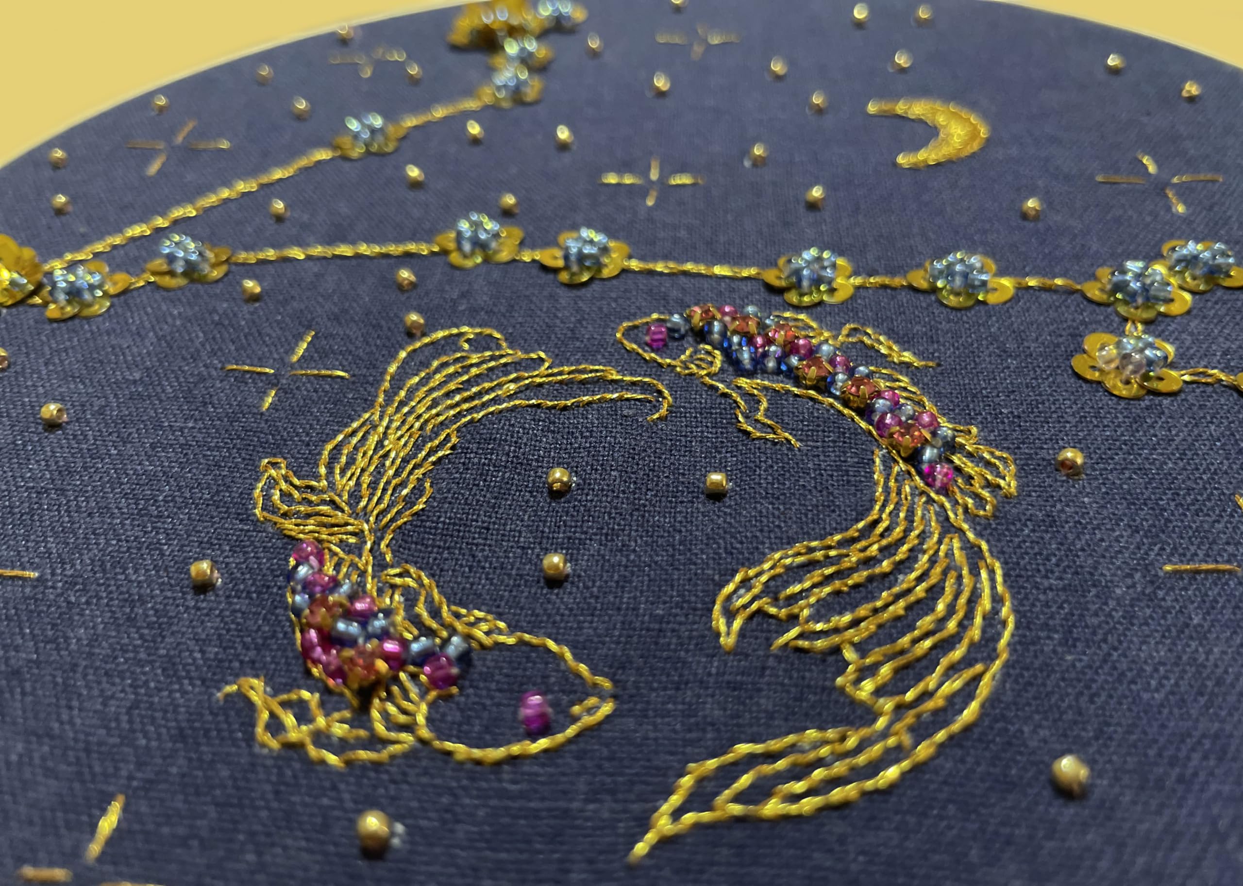 HBD BRACELET & 星刺繍ローブセット Amazon | mozhijing 星座刺繍キット 大人用 スタンプ柄 ラウンドビーズ