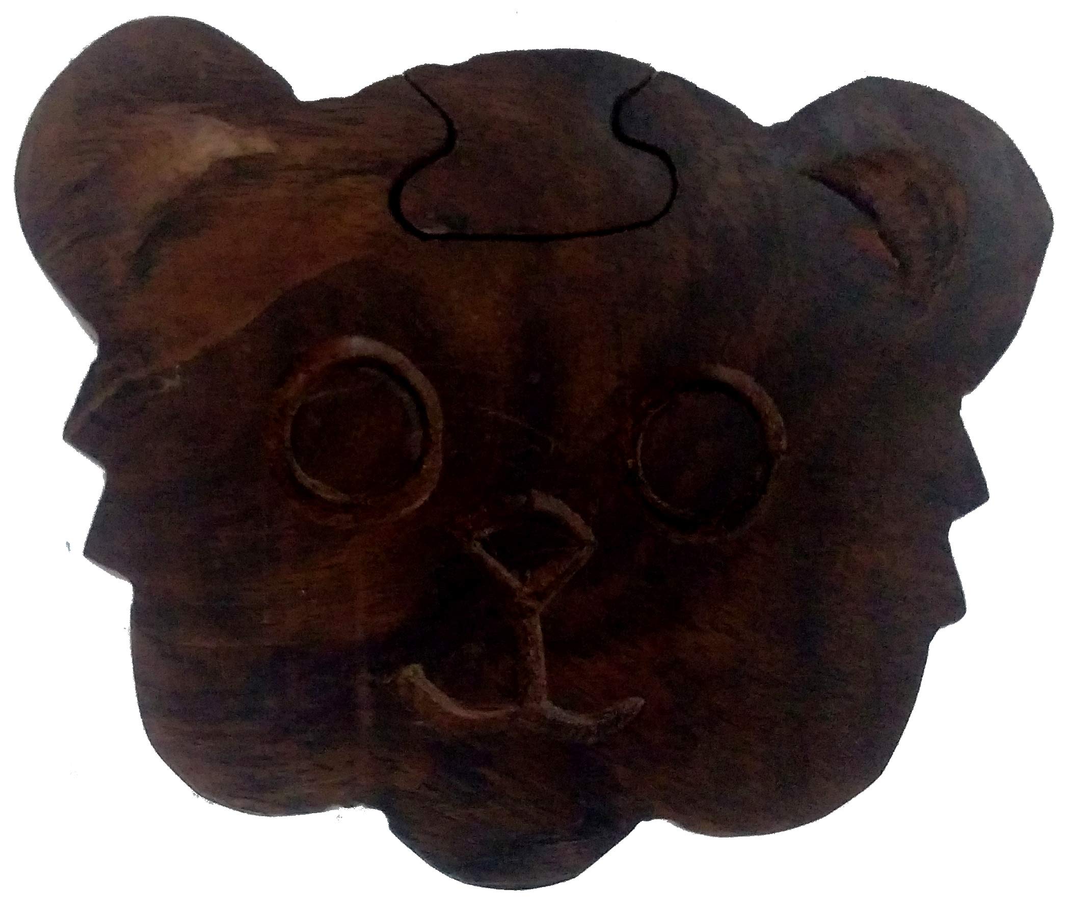 Purpledip Magic Wooden Puzzle Box Cute Teddy: Handmade Mystery Keepsake Box Game Gift (11966) (B07T9DZZV4) Amazon Price History, Amazon Price Tracker