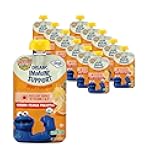 Organic Yogurt Smoothie Pouches, 24+ Months, Immune Support Fruit Yogurt Smoothie for Toddlers 24 Months and Up, Banana Orange Pineapple, 4 Ounce Resealable Pouch (Pack of 12)