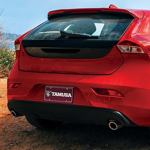 Miniatura 26 de NCAA etiqueta de metal para auto, negro