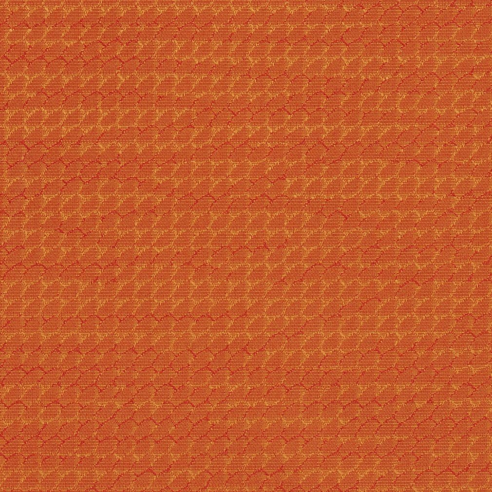 A708 Orange Contemporary Snake Skin Contract Grade Upholstery Fabric by The Yard- Closeout