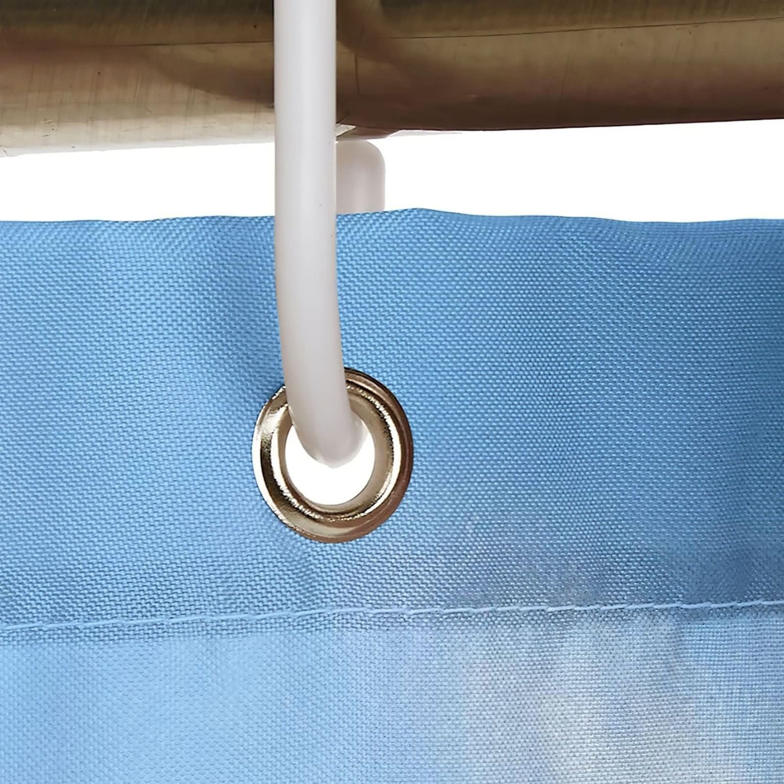 Duschvorhang 180X200, Duschvorhang Polyester Blau Wellen Haushaltsduschvorhang