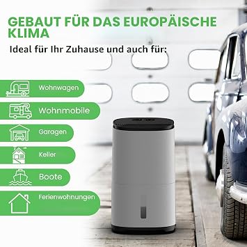 Meaco Arete® One 12L Dehumidifier & HEPA Air Purifier for a 50m² home removes condensation and moisture and cleans the air