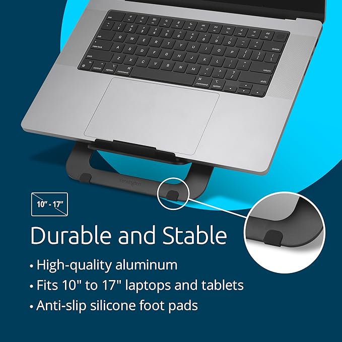 Soporte Ajustable de Aluminio para Portátil Kensington Negro miniatura 3