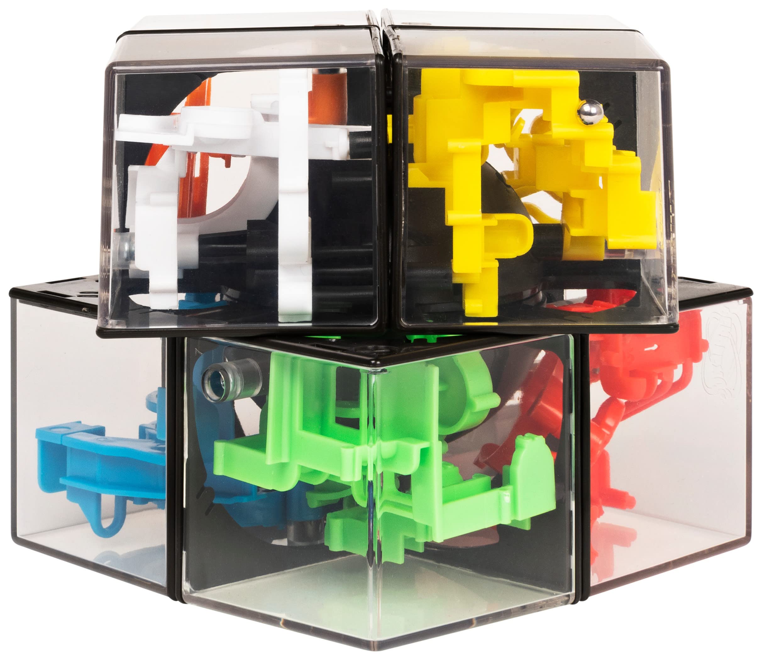 Spin Master Games - Rubik’s Perplexus Hybrid - Kugellabyrinth im 2x2 Zauberwürfel