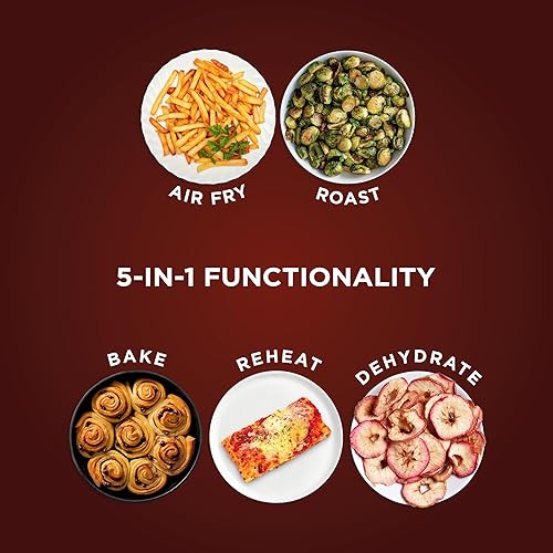 Miniatura 4 de Ninja Air Fryer 4 QT Capacity 4-in-1 Roast, Crisp, Roast, Reheats, & Dehydrates Dishwasher Safe Parts 105°F-400°F Includes 20 Easy &