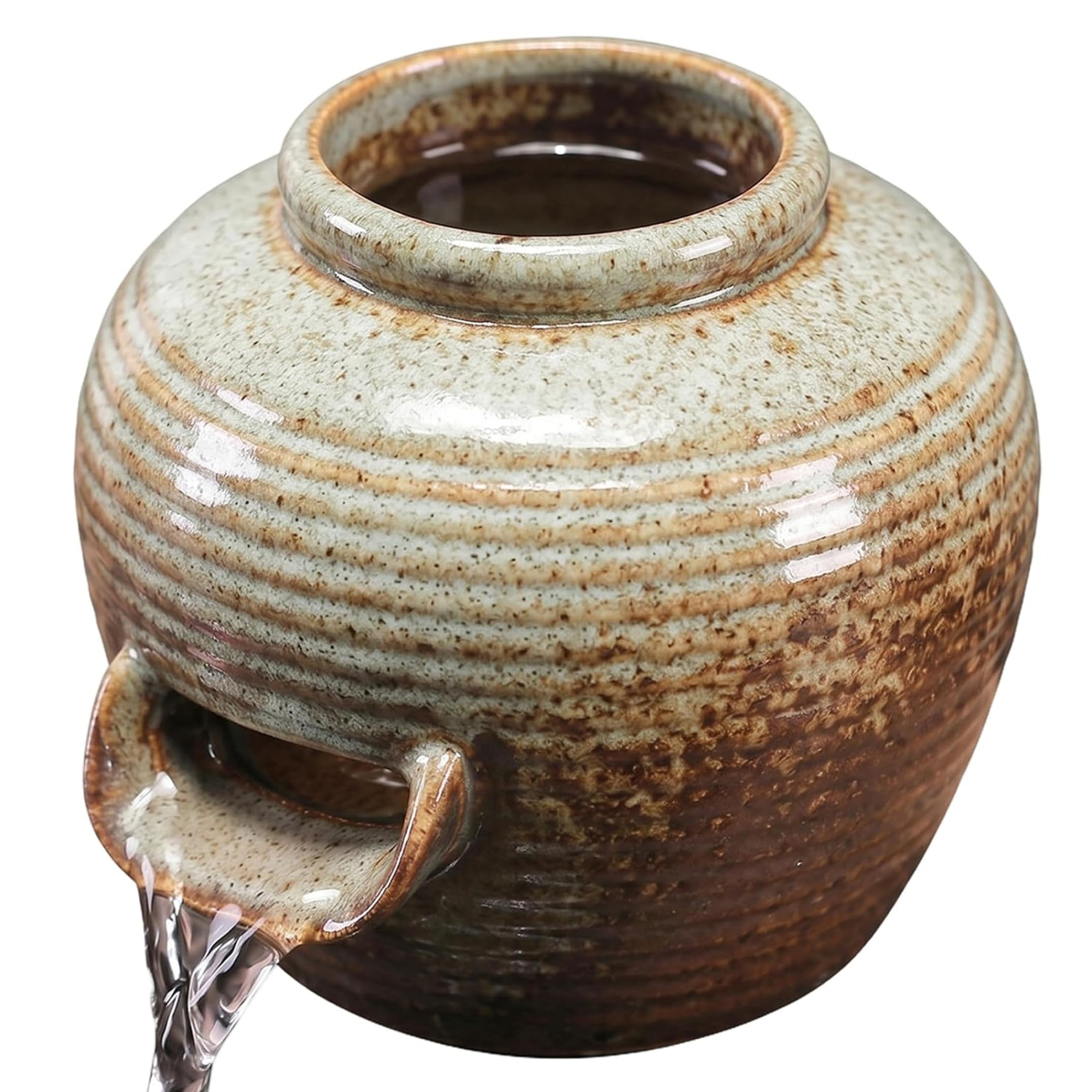 Fountain Spitter Ceramic Kiln-Shaped U-Spout Pond Spitter